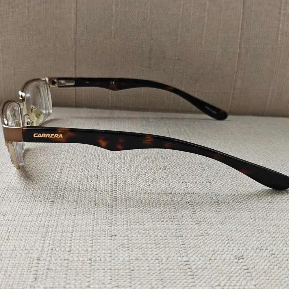 Carrera youth Eyeglasses Frame Brown/Gold Tone CA7605 Eye Wear Glasses